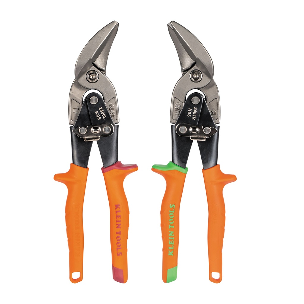Klein Offset Aviation Snips, 2-Pack (2403RL)