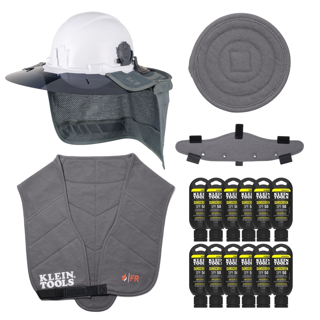 Klein Flame-Resistant Summer Set, Hybrid Brim, 48-Piece (FRSUMKIT1)