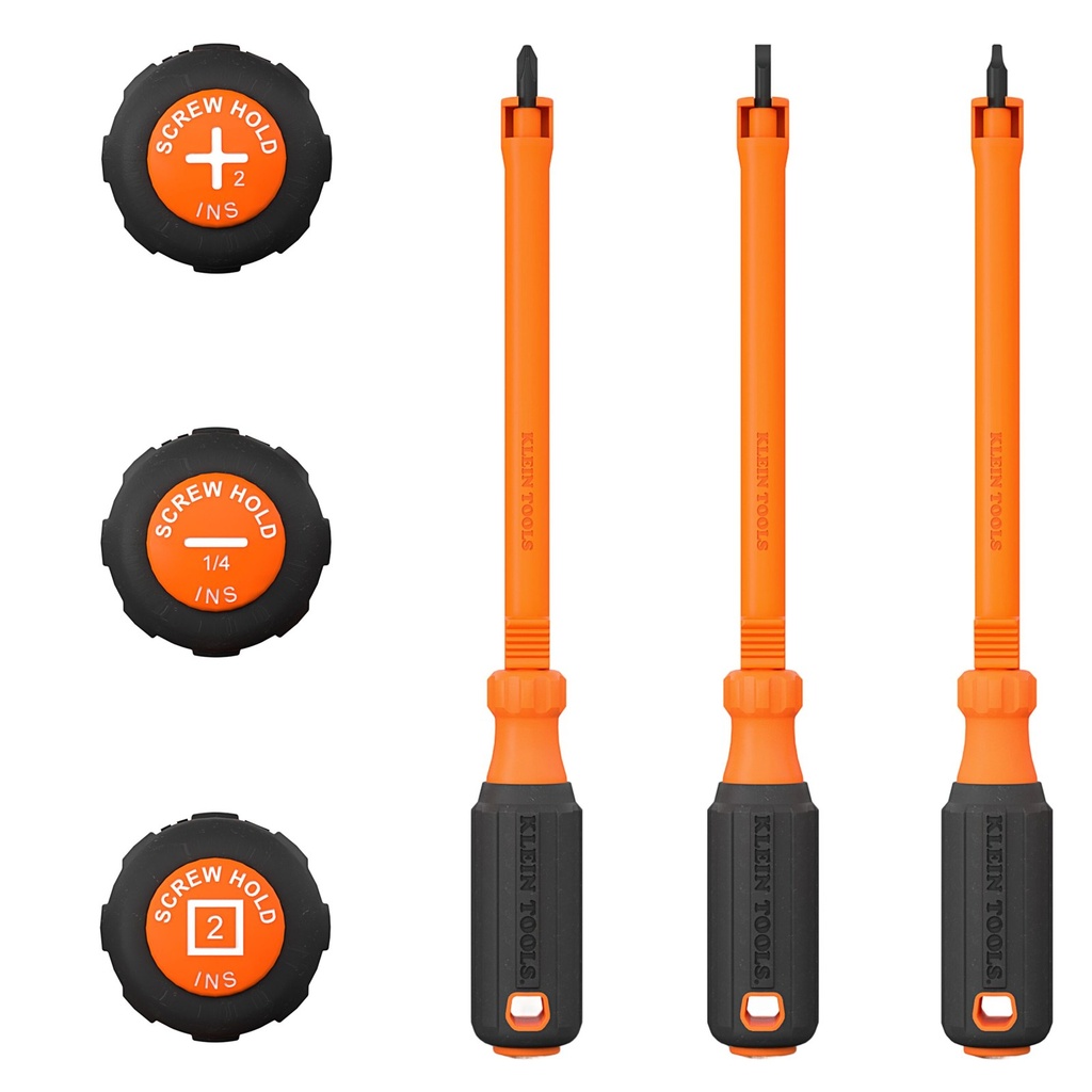 Klein Insulated Hooded Screw Holding Screwdriver Set, 3-Piece (85154KINS)