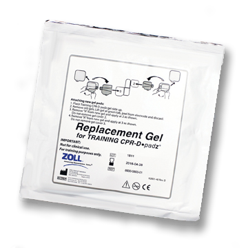 ZOLL Replacement Adhesive gels for CPR-D·padz Training Electrode.
5 pairs per case.