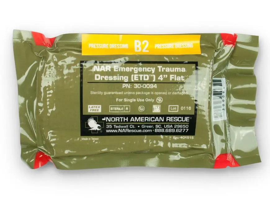 ZOLL Mobilize Trauma Kit Refill, Item B2, Pressure Dressing 4"