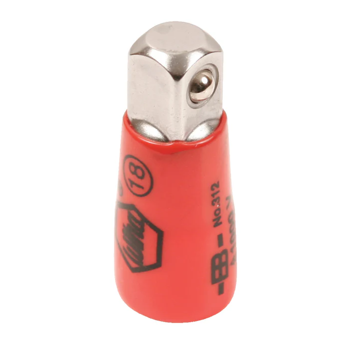 Wiha 31350 Socket Adapter/Reducer 1/4 Male - 3/8" Female