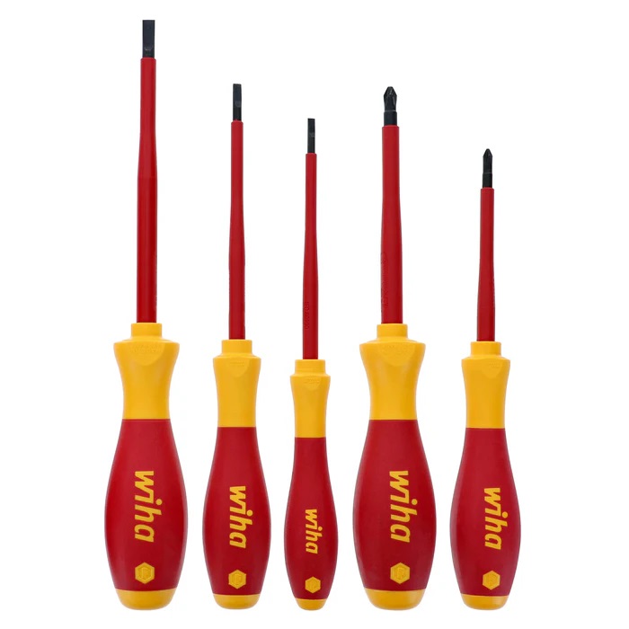 Wiha 32084 5 Piece Insulated SoftFinish Screwdriver Set