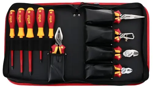 Wiha 32891 10 Piece Insulated Pliers-Cutters and Screwdriver Set