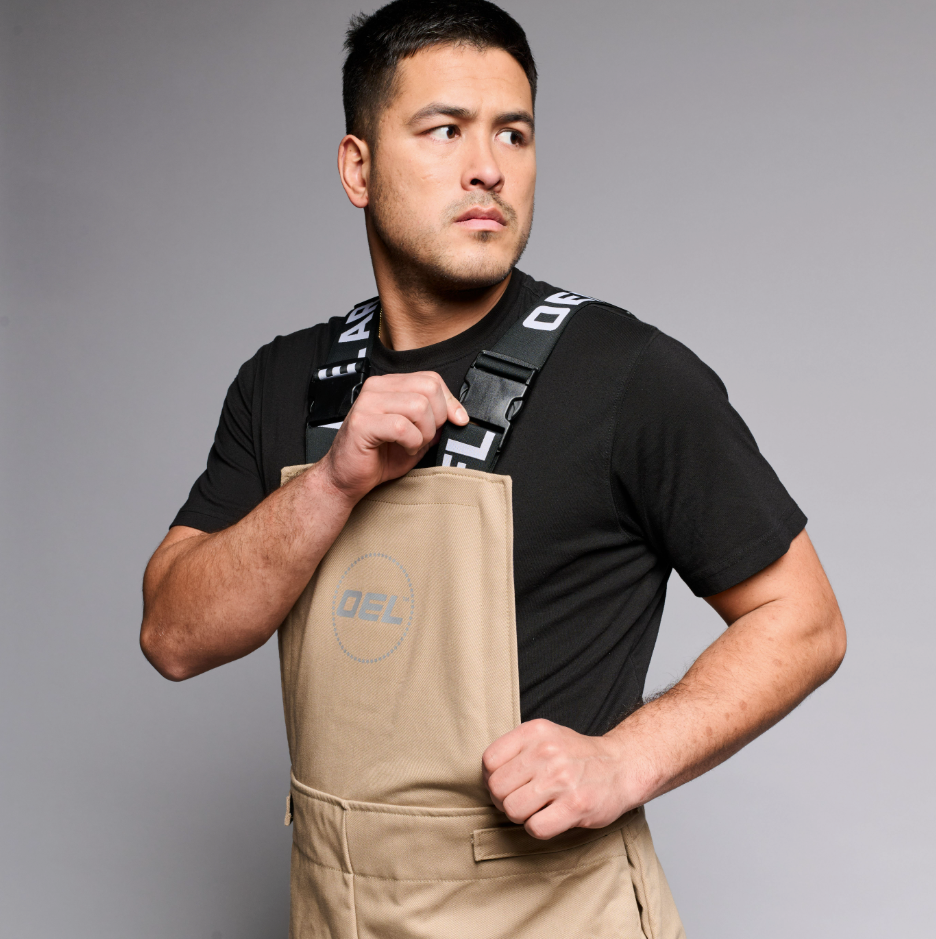 OEL AFW040-KBO-2XL 40Cal-BibOverall-2XL-Khaki