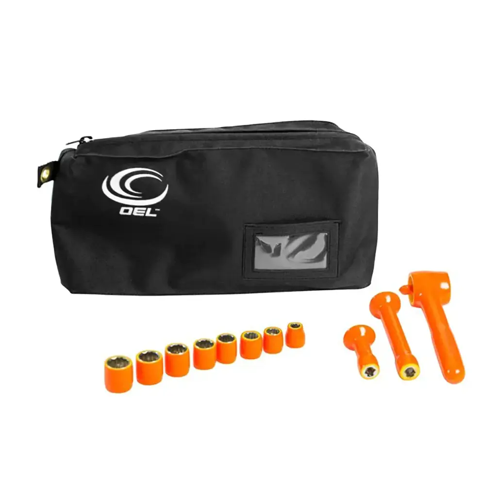 OEL SOCKET SET 12 PCS - 1/2" DRIVE, 12 POINT-1000V