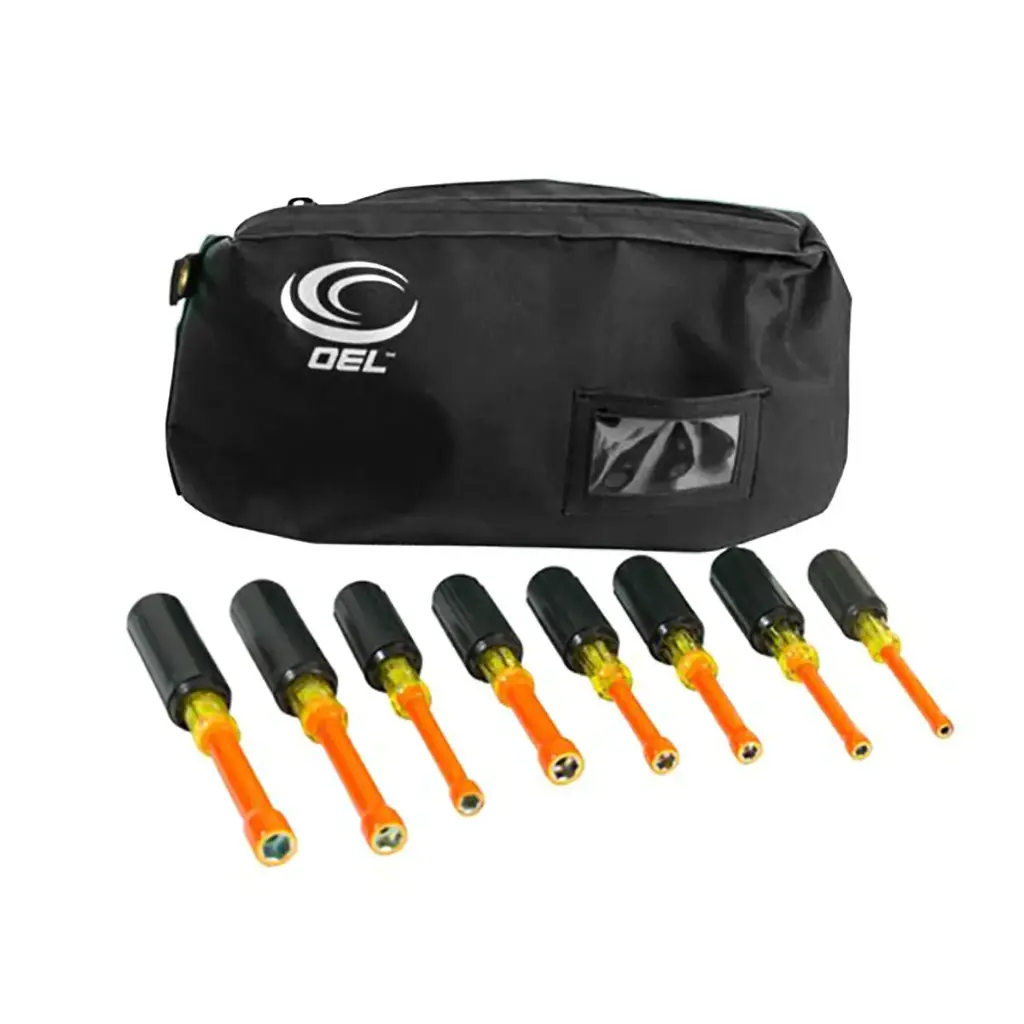 OEL IT-25922 8 Piece-NutDriver-3"-Kit-SAE-1000V