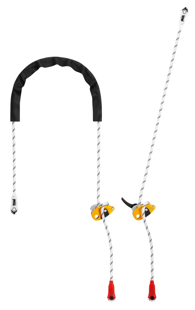 Petzl GRILLON positioning lanyard adjustable work positioning lanyard with protective sheath, ANSI, CSA