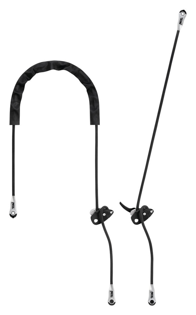 Petzl GRILLON Positioning Lanyard w/ Protective Sheath, ANSI, CSA, Black