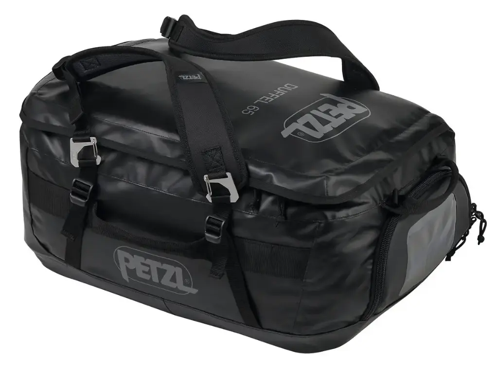 Petzl DUFFEL 65 medium-capacity transport bag, made of TPU (PVC-free)