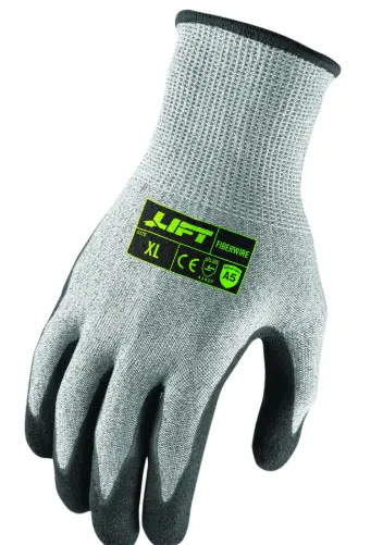 LIFT Safety LIFT FIBERWIRE A5 NITRILE MICROFOAM Large ANSI CL5