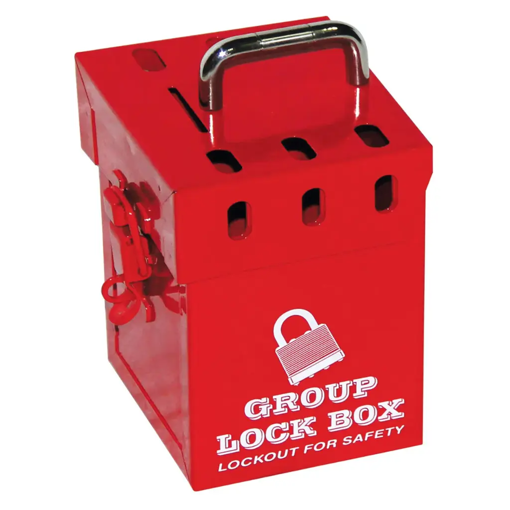 Zing Group Lock Box - MINI, Red 7 Hole