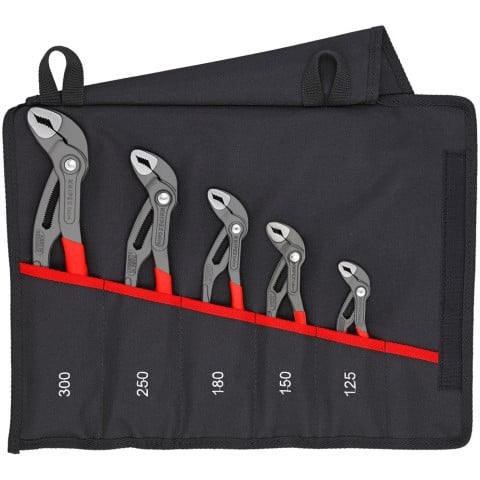 Knipex Set 5 Pc Pliers Cobra Set In Tool Roll (00 19 55 S5)