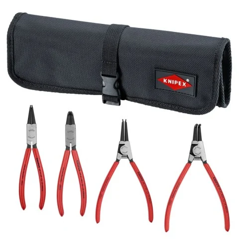 Knipex Set 4 Pc Circlip Pliers Set In Tool Roll (00 19 56)