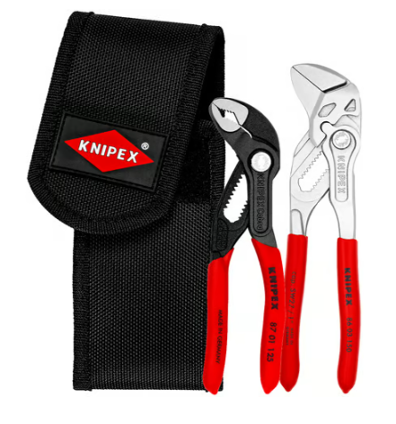 Knipex Set 2 Pc Mini Pliers In Belt Pouch (86 03 150 & 87 01 125) (00 20 72 V01)