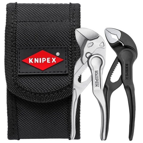 Knipex Set 2 Pc Mini Pliers XS Set in Belt Pouch (00 20 72 V04 XS)