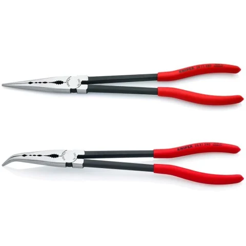 Knipex Set 2 Pc Long Reach Needle Nose Set (28 71 280 & 28 81 280) (00 80 01 US)