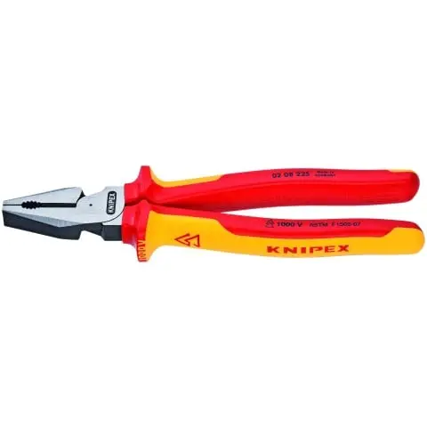Knipex 9" High Leverage Combination Pliers-1000V Insulated (02 08 225 US)