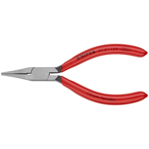 Knipex 5" Electronics Gripping Pliers-Flat Pointed Tips (37 21 125)