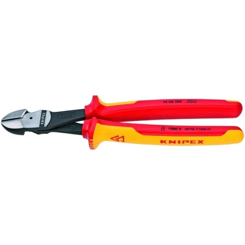 Knipex 10" High Leverage Diagonal Cutters-1000V Insulated (74 08 250 US)