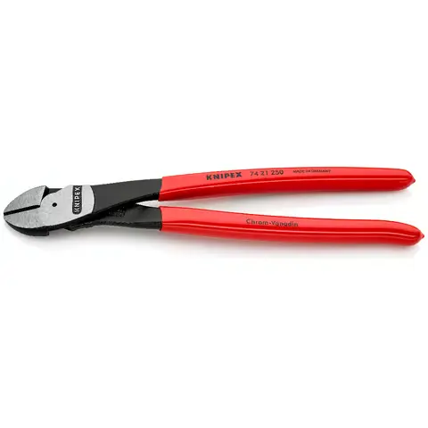 Knipex 10" High Leverage 12° Angled Diagonal Cutters (74 21 250)