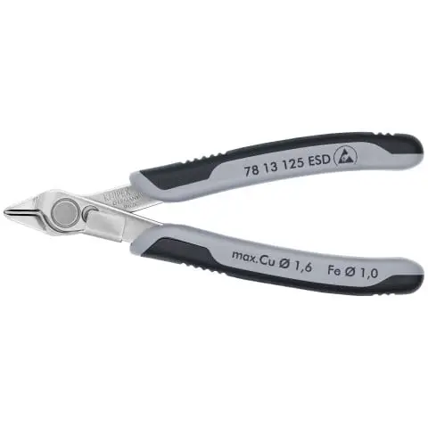 Knipex 5" Electronics Super Knips®-ESD Handles (78 13 125 ESD)