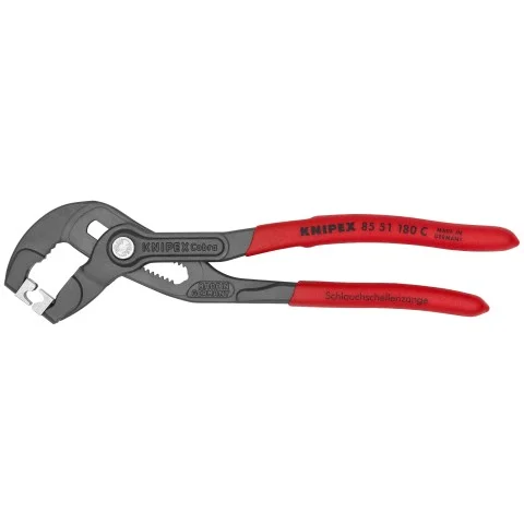 Knipex 7 1/4" Hose Clamp Pliers for Click Clamps (85 51 180 C)