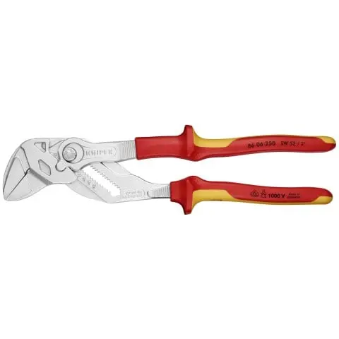 Knipex 10" Pliers Wrench-1000V Insulated (86 06 250 US)