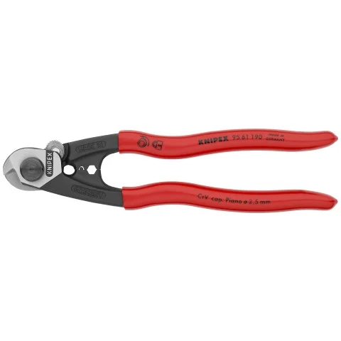 Knipex 7 1/2" Wire Rope Shears (95 61 190)