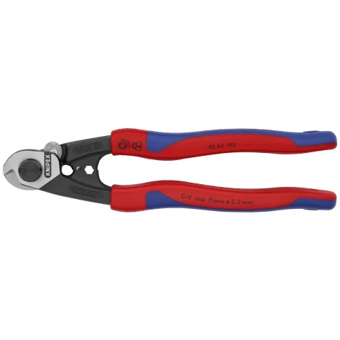 Knipex 7 1/2" Wire Rope Shears (95 62 190)