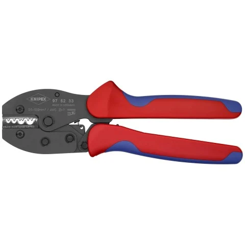 Knipex 8 1/2" Crimping Pliers For Non-insulated Crimp Terminals, Tube and Compression Cable Lugs (97 52 33)