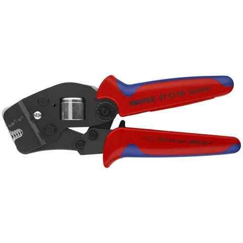 Knipex 7 1/2" Self-Adjusting Crimping Pliers For Wire Ferrules (97 53 08)