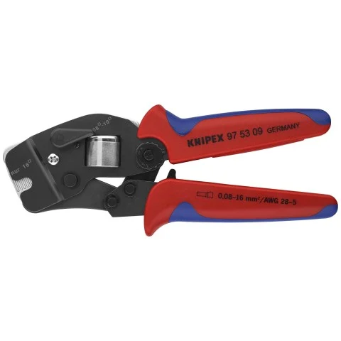 Knipex 7 1/2" Self-Adjusting Crimping Pliers For Wire Ferrules