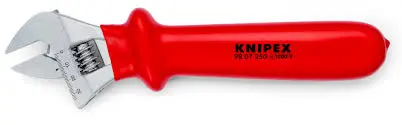 Knipex 10" Adjustable Wrench-1000V Insulated (98 07 250)