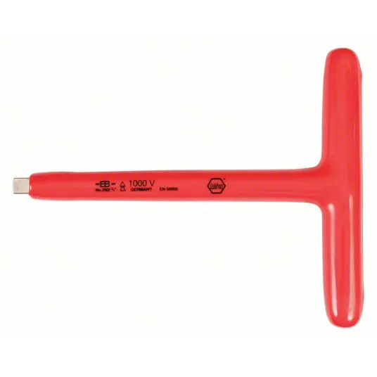 Knipex 8" T-Handle, 3/8" Drive-1000V Insulated (98 30)