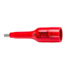 Knipex 3/8" Drive Hex Socket-1000V Insulated, 6 mm (98 39 06)