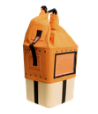 LUSB EMG Solid Casted Bucket Bag - Small, 150 KG, Orange
