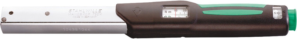 Stahlwille 9x12 mm Insert Torque Wrench MANOSKOP® 730NA/5 7-37 ft-lb / 90-450 in-lb (50581005)