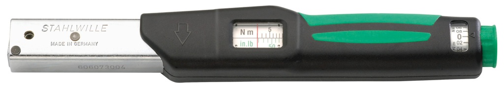 Stahlwille 9x12 mm Insert Torque Wrench MANOSKOP® 730NA/22 3-15 ft-lb / 40-180 in-lb (50581102)