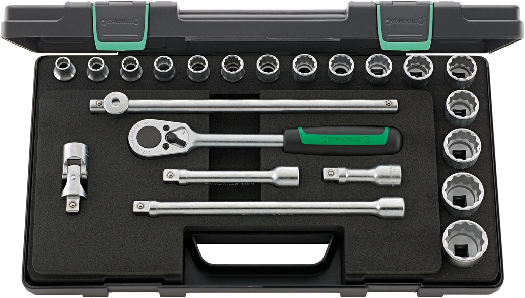 Stahlwille 50/16/6 KN SOCKET SET 1/2"