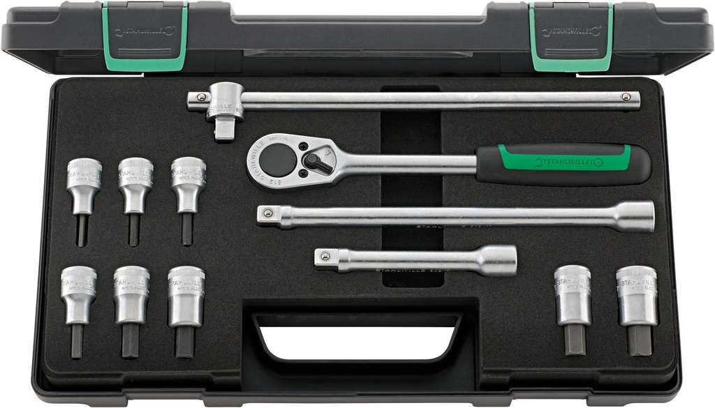 Stahlwille 54/8/4 KN SOCKET SET 1/2"