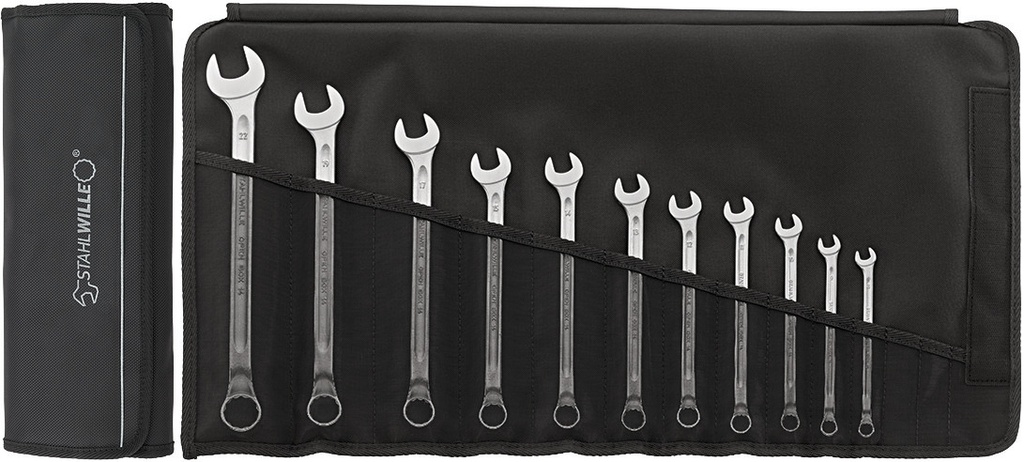 Stahlwille Combination Wrench Set, 6-32mm, 15pcs, Metric, OPEN BOX 14/15 (96401004)