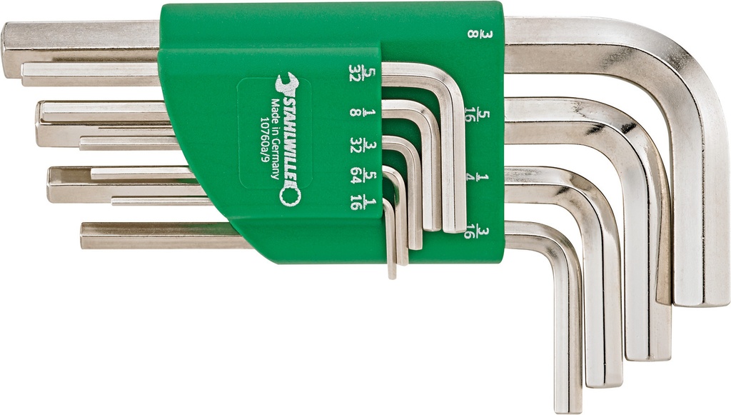 Stahlwille 10760a/9 SATZ 9Pcs. HEXAGON KEY WRENCH SET