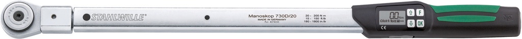 Stahlwille 3/4" Drive Torque Wrench MANOSKOP® Electromechanical 730DR/40 30-300 ft-lb / 40-400 Nm (96501840)