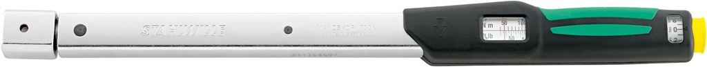 Stahlwille 22x28 mm Insert Torque Wrench MANOSKOP® 730N/80 FIX 160–800 Nm / 120–600 ft-lb (96503080)
