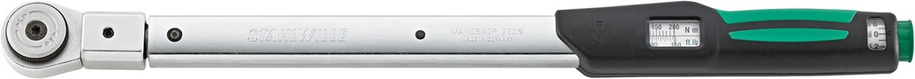 Stahlwille 3/8" Drive Torque Wrench MANOSKOP® 730NR/5FK 10-50 Nm / 7-37 ft-lb (96503105)