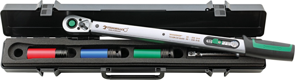 Stahlwille 1/2" Drive Wheel Assembly Set 721QR/20/3/1 Torque Wrench QUICK 40-200 Nm / 30-145 ft-lb (96507214)
