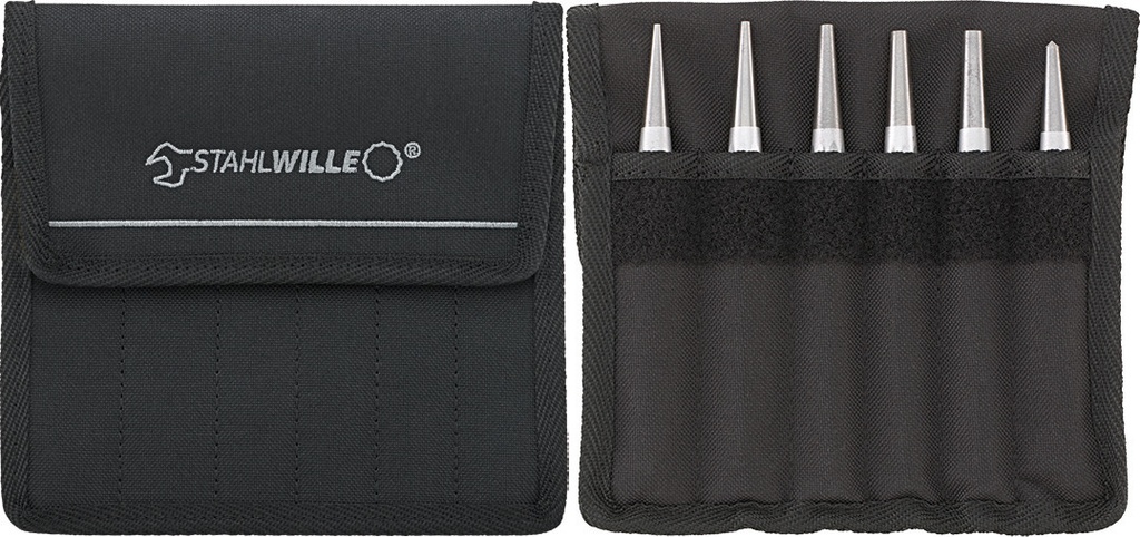Stahlwille Drift Punch and Center Punch Set, 6pcs, 104-105/6T (96700600)