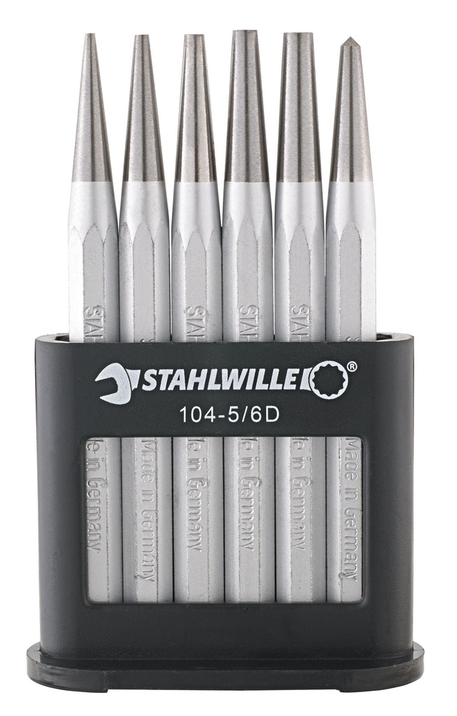 Stahlwille Drift Punch and Center Punch Set, 6pcs, 104-105/6  (96700601)