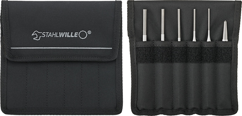 Stahlwille Pin Punch and Center Punch Set, 6pcs, 105-108/6T (96700710)